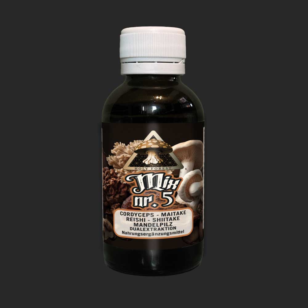 Mix Nr. 5 – Bio Cordyceps, Mandelpilz, Maitake, Shiitake & Reishi