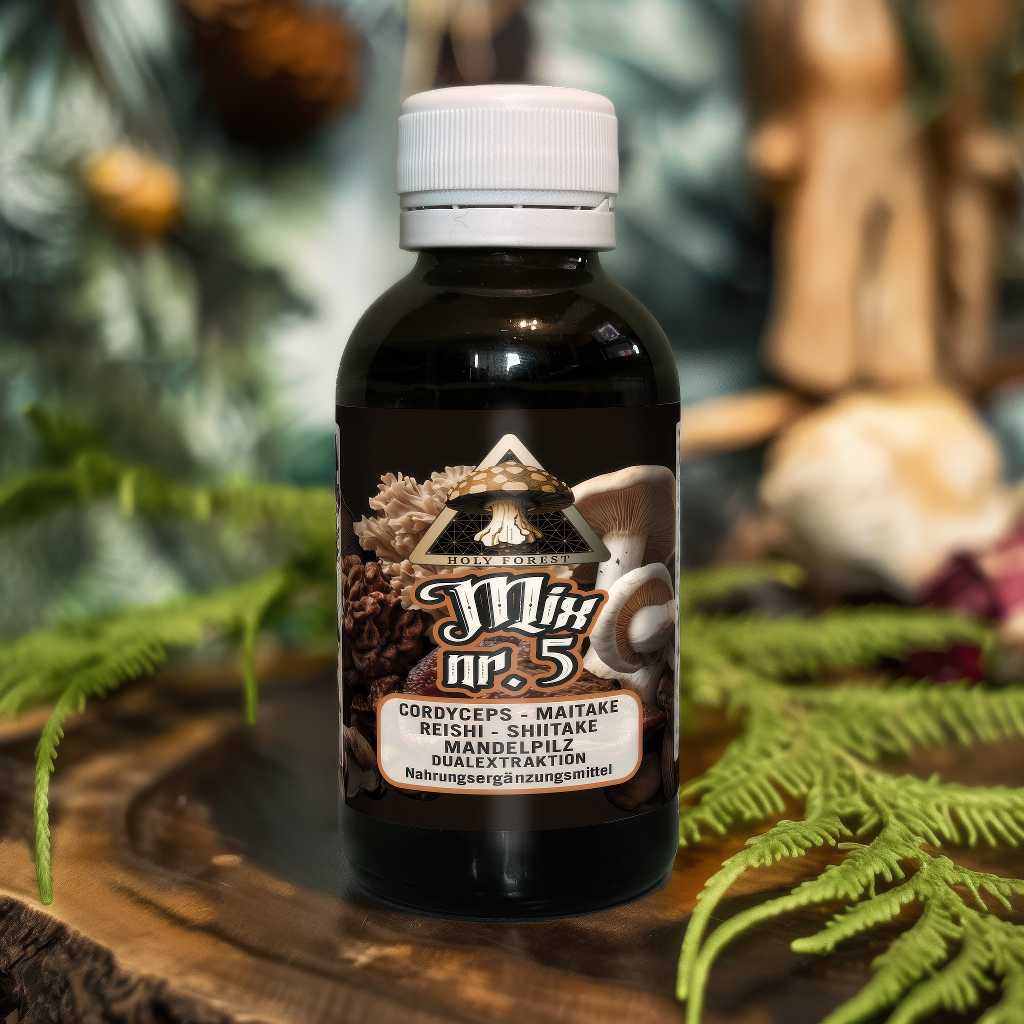 Mix Nr. 5 – Bio Cordyceps, Mandelpilz, Maitake, Shiitake & Reishi