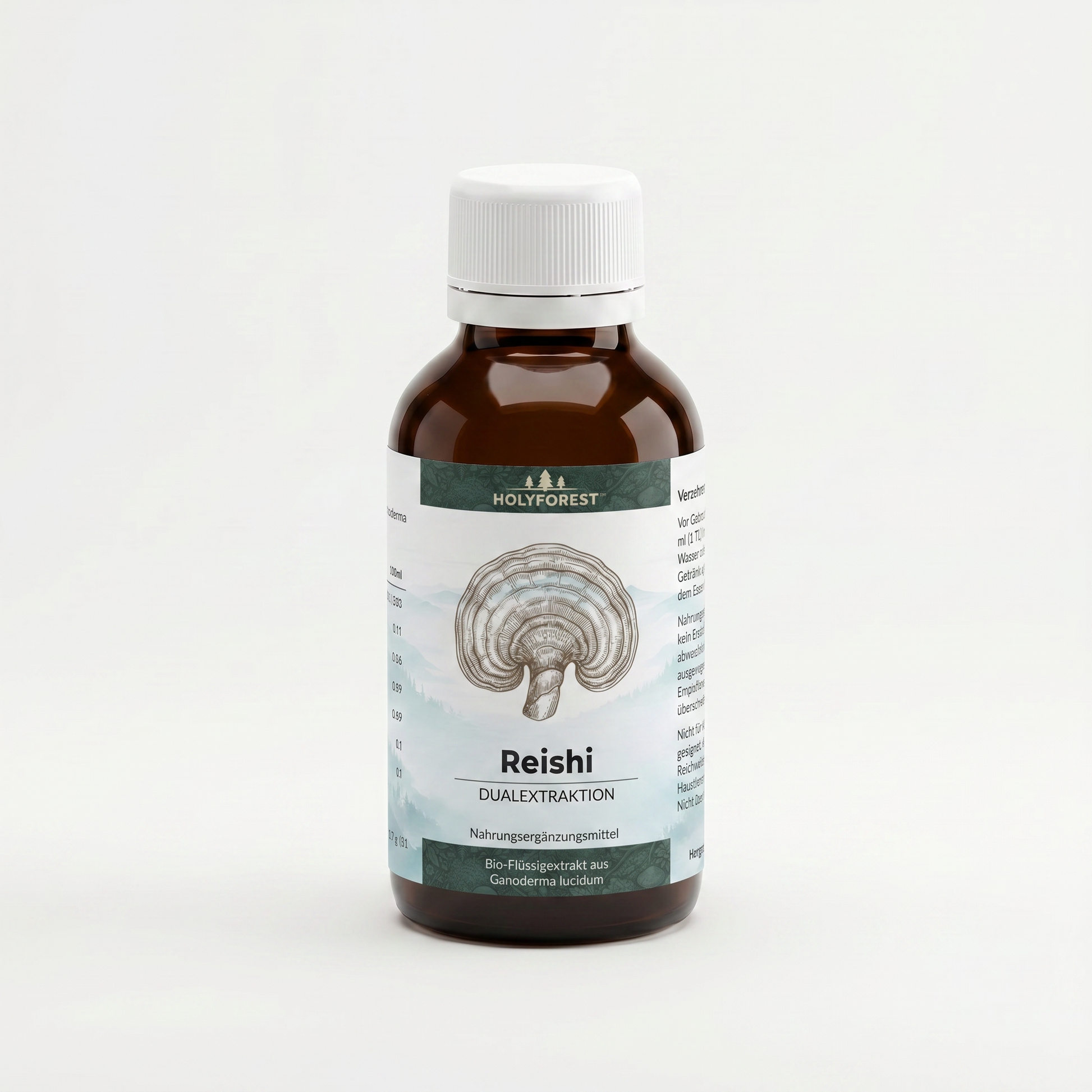 Bio Reishi Flüssigextrakt Dualextraktion – Holyforest