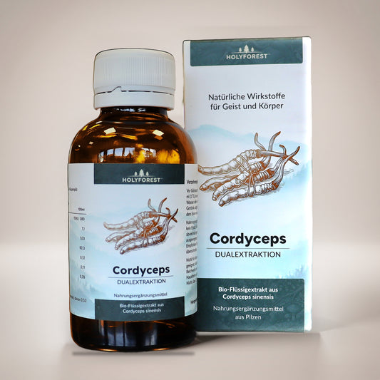 Bio Cordyceps – Flasche und Faltschachtel