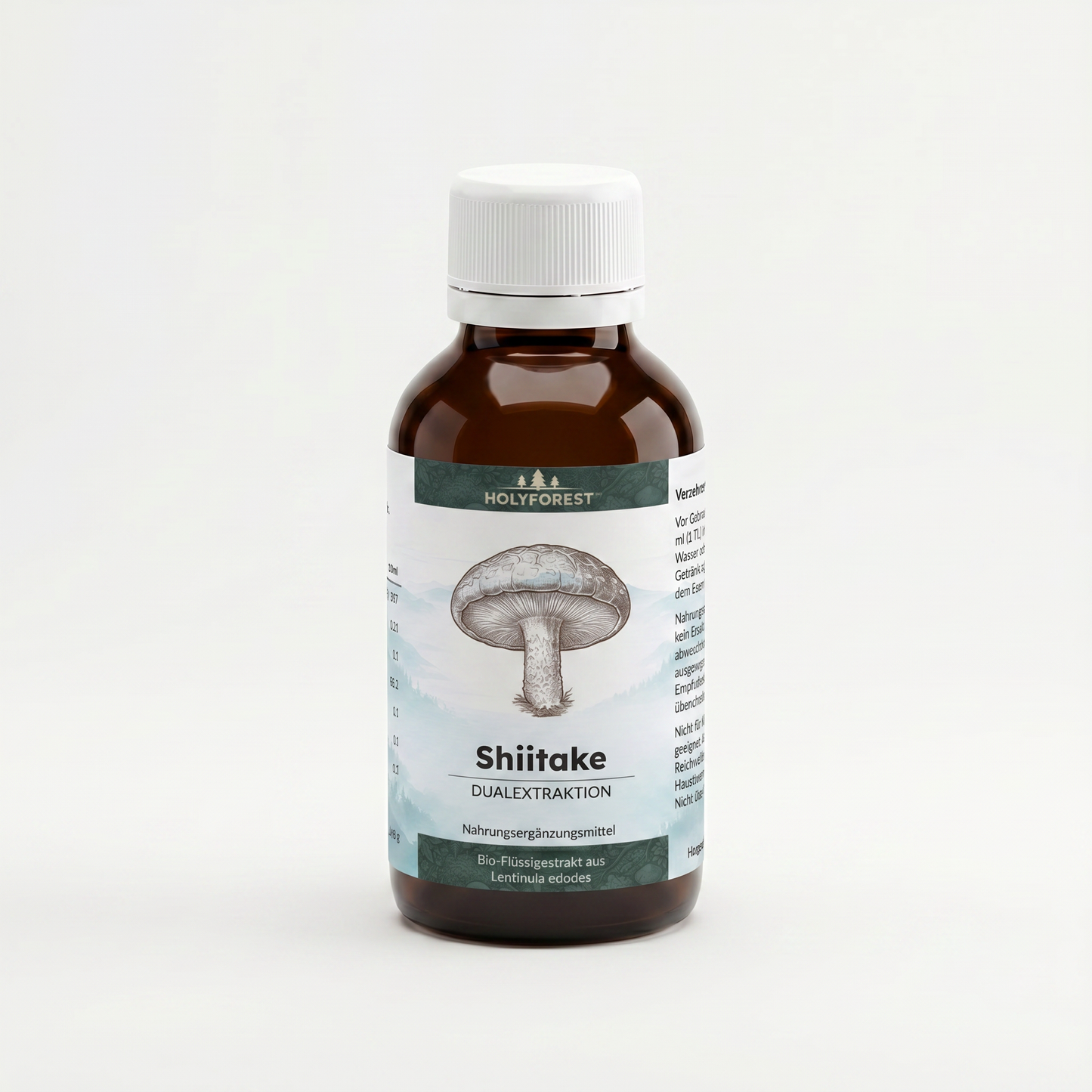 Bio Shiitake Flüssigextrakt Dualextraktion – Holyforest