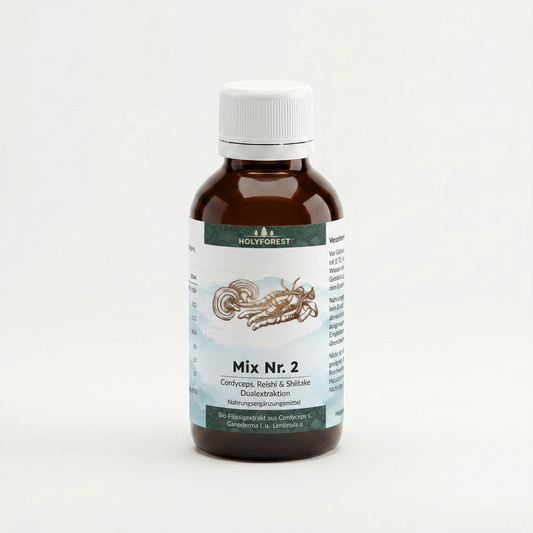 Mix Nr. 2 – Bio Cordyceps, Reishi & Shiitake Dualextraktion – Holyforest