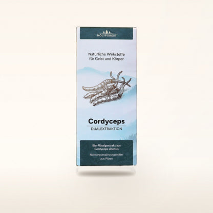 Bio Cordyceps – Faltschachtel, Vorderseite