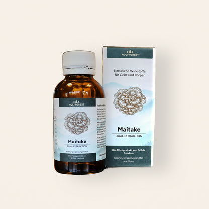 Bio Maitake – Flasche und Faltschachtel