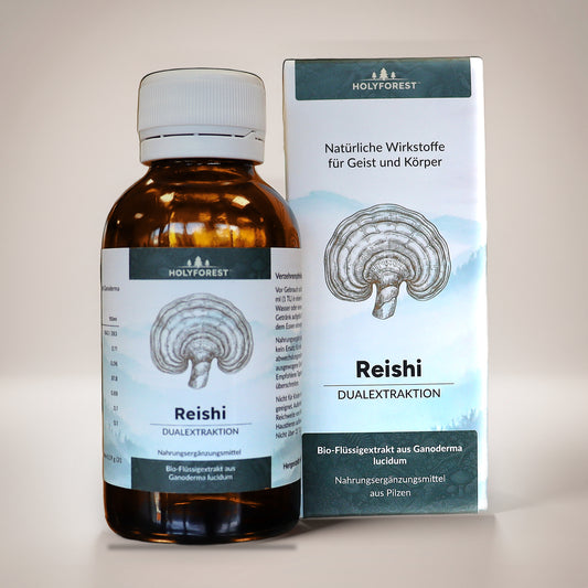 Bio Reishi – Flasche und Faltschachtel