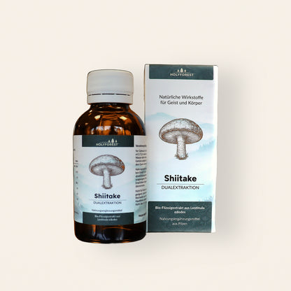 Bio Shiitake – Flasche und Faltschachtel