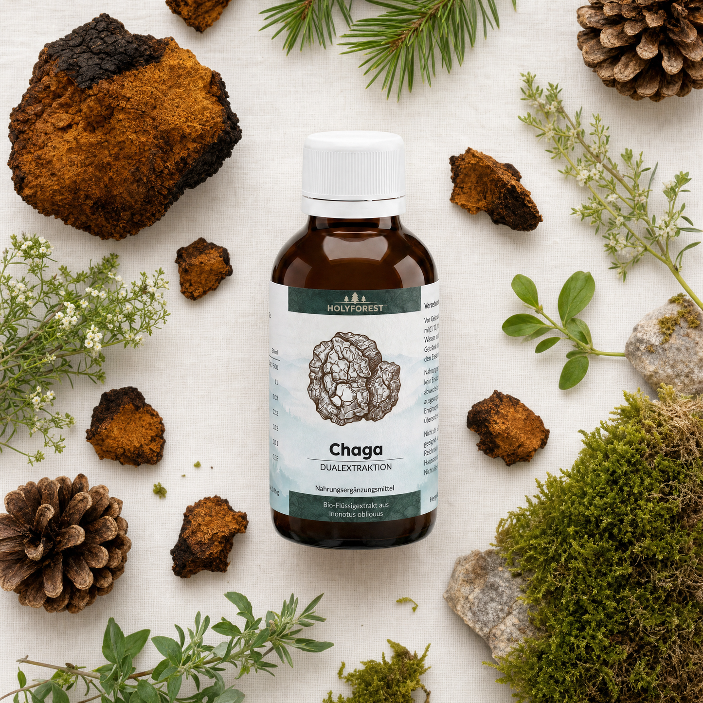 Chaga Flat Lay