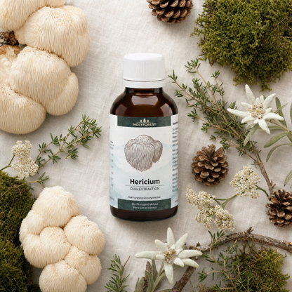 Hericium Flat Lay