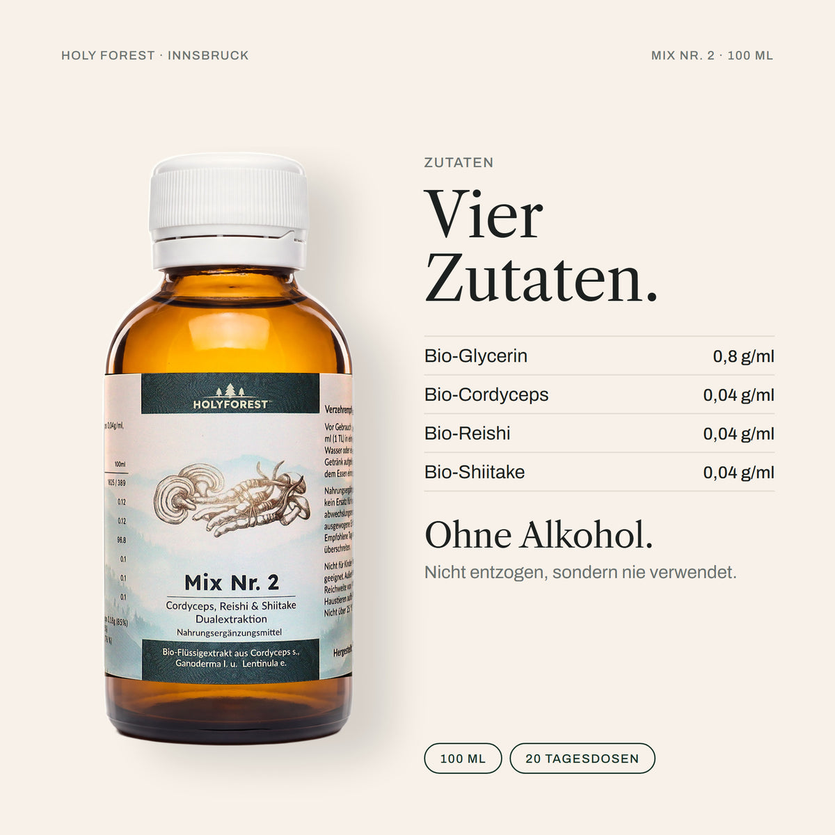 Mix Nr. 2 – Zutaten laut Etikett
