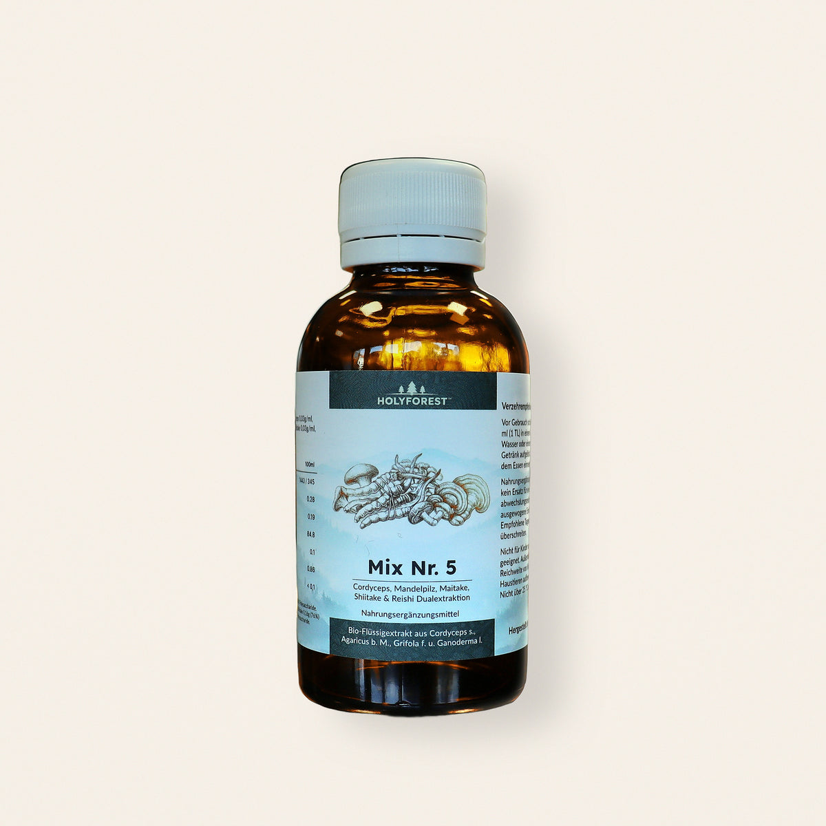 Mix Nr. 5 – Glasflasche mit Etikett